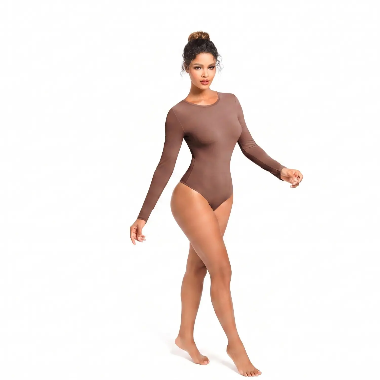 Thunder Soft Long Sleeve Bodysuit | Light Compression Daily Essential