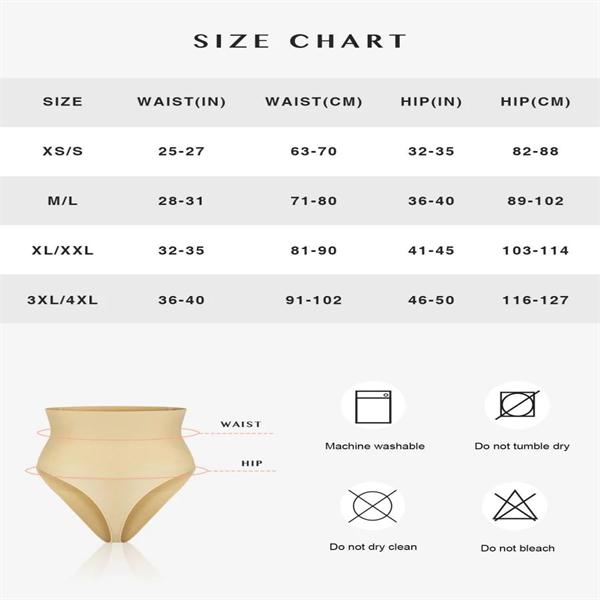 FeelinGirl High Waist Tummy Control Seamless Thong Control Panties Comfortable Panty Shapewear Soft Womenswear Feminine Shapewear Soft Smooth Fit