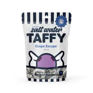 Taffy Shop, Grape Escape Salt Water Taffy - Gourmet Grape Soft, Sweet & Chewy Candy
