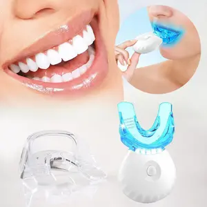 Teeth Whitening Device - Powerful 35% Whitening Agent + Blue Light Technology and Colour Grading Card, Suitable for Home Use
