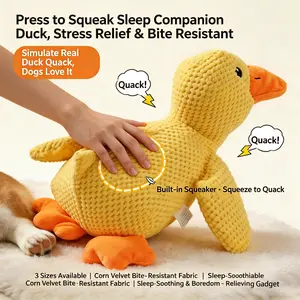 Dog Toy Stress Relief Tool, Plush Puppy Doll for Large Dogs, Self-Entertainment Sound-Making Chew-Resistant Pet Supplies, Durable Chew