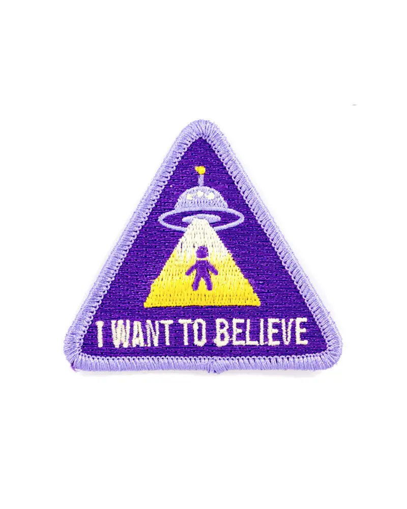 I Want To Believe Alien Invasion Patch