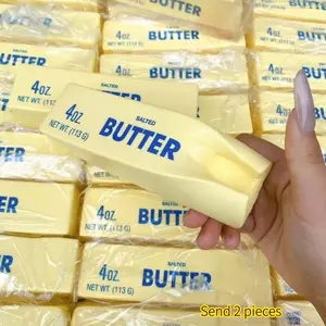 2 Pack Slow Rise Soft Butter Stick, Squeeze Butter Toy Stress Relief Ball, Food Shaped Squishy Toy for Anxiety Relief, Sensory Fidget Toy, Perfect as Party Favors Gift