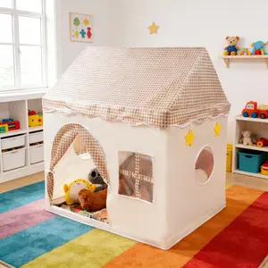 Kids' Toy Castle | Floral Play Tent | Secret Base & Sleep Tent | Outdoor Beach Toy | Unisex Holiday & Xmas/Halloween Gift | No Accessories