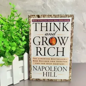 Think and Grow Rich Classic Edition, Napoleon Hill English Version Book, Motivational Self-Help Guide, Personal Development Insights, Modern