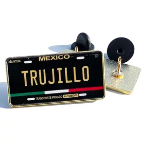 Trujillo Pin For Caps And Clothing Enamel Badge Pin Mexican Pin Mexican Flag Pin Trujillo Mexico Pin Hispanic Pin