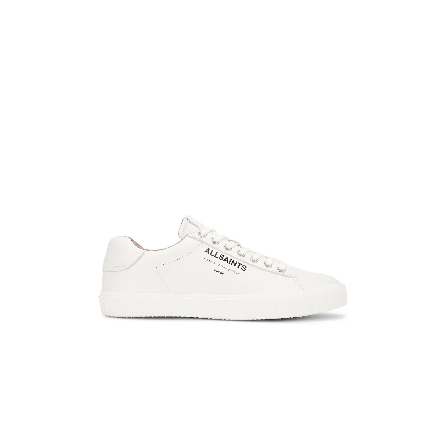 ALLSAINTS Underground Leather Low Top in Triple White