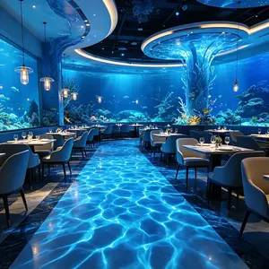 Waterproof 3D Dynamic Ocean Water Ripple LED Spotlight Ambient Lighting