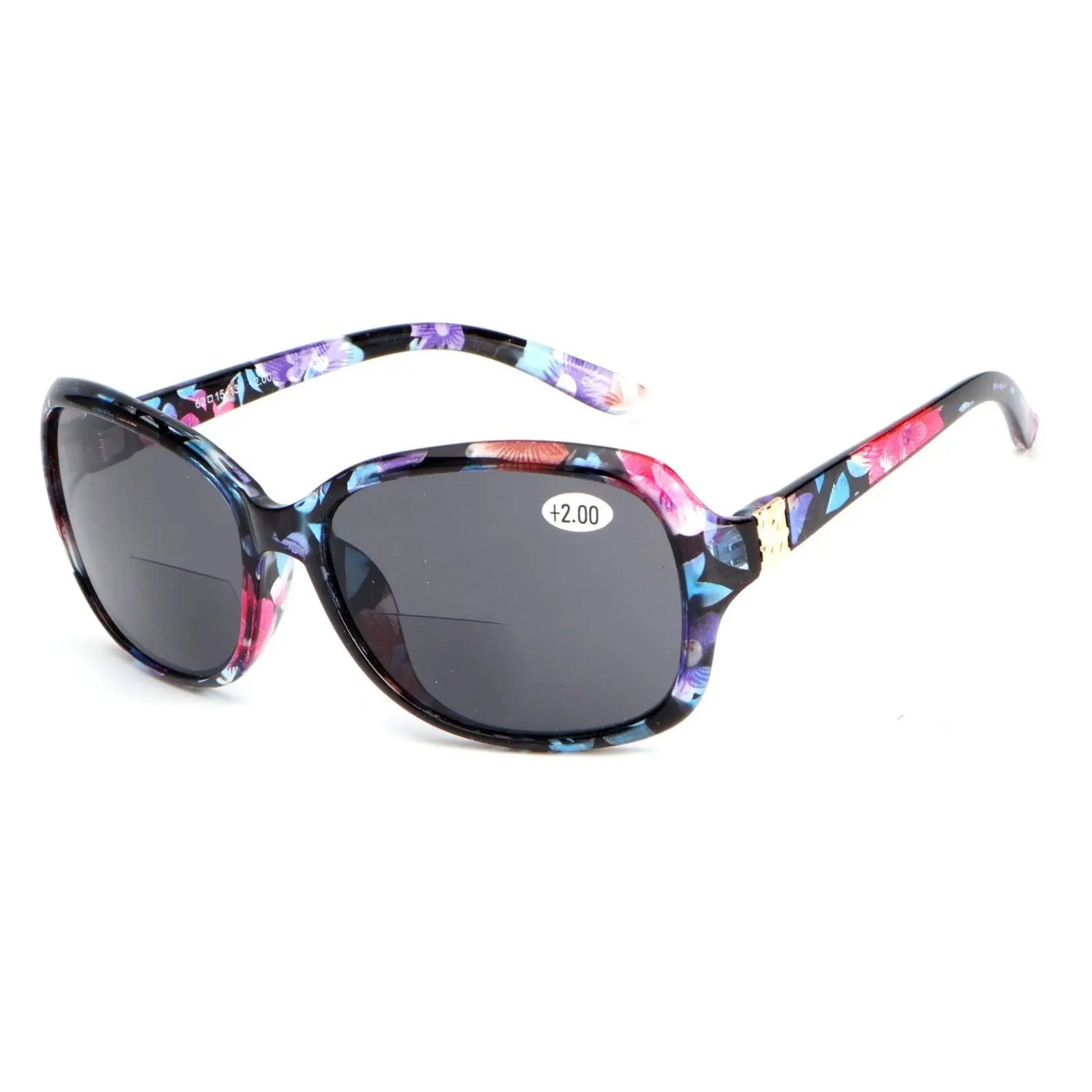 Women Oversize Oval Sunglasses Bifocal - Outdoor Fashion Reading Glasses With UV Protection Z131