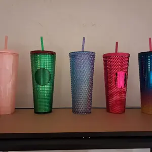 Starbucks Tumbler with Straw, Multiple Colors, Reusable Drinkware, Ideal for Daily Use, Perfect for Coffee and water.