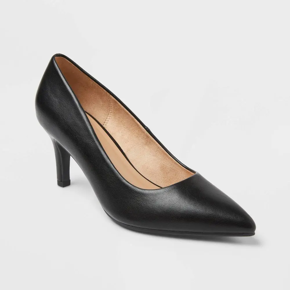 Women's Cindy Mid High Heels Pump with Memory Foam Insole - A New Day