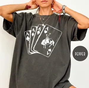 Comfort Colors Ace Card Cowboy Shirt,Playing Card Shirt, Poker Card Games Shirt,Country Girl Shirt,Western Shirt,Country Shirt