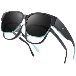 BIRCEN OTG Polarized Fit Over Sunglasses for Men & Women – UV400 Protection Wrap Around Shades for Prescription Glasses Daytime Driving Anti Glare Fishing Outdoor Travel Daily Wear Designed for Eyeglass Wearers-BC2113
