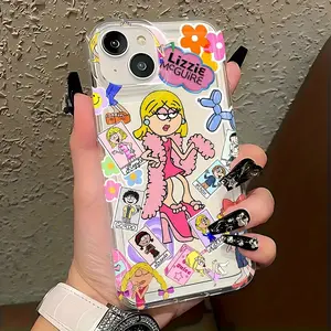 Lizzies Mcguire Cartoon Phone Case for iPhone 11 to 17 Models, Soft Tpu Material with Back Cover Protection