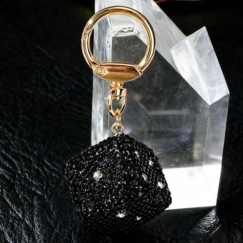 Black Dice Keychain, Perfect Gift for Gifting