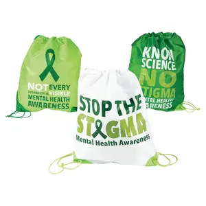 14" x 18" Mental Health Awareness Drawstring Bags