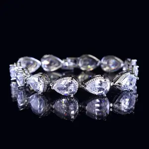 Zzone Jewels Big Tear Bracelet - Silver, Gold, Rose Gold Bracelets Diamond