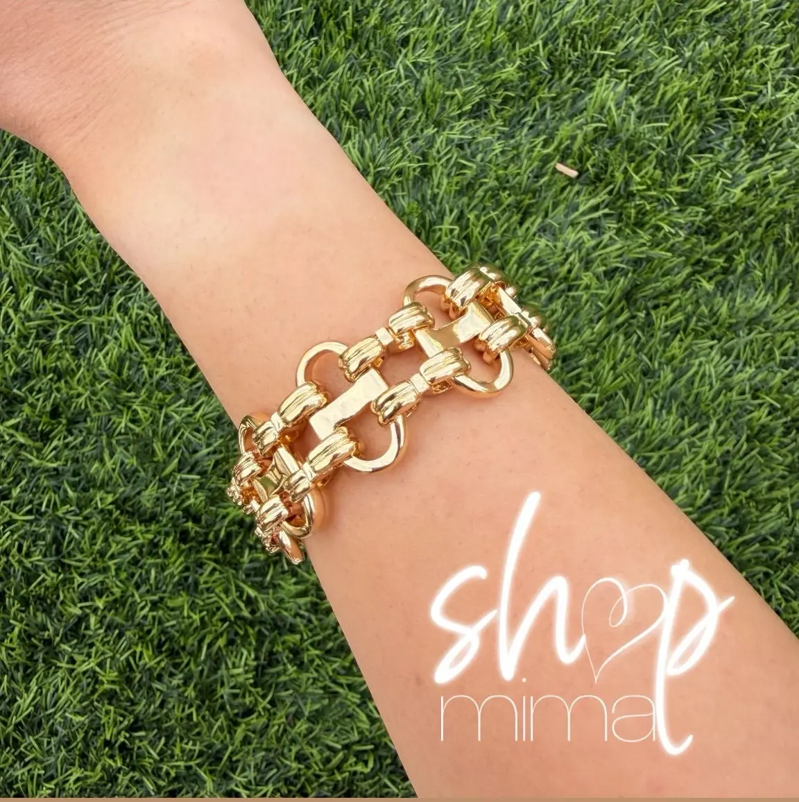 Mima LUX CLIP BRACELET 18K Gold Dipped Unisex Elegant & Safe Design Compliant with Lead Cadmium Nickel Standards Perfect for Any Occasion