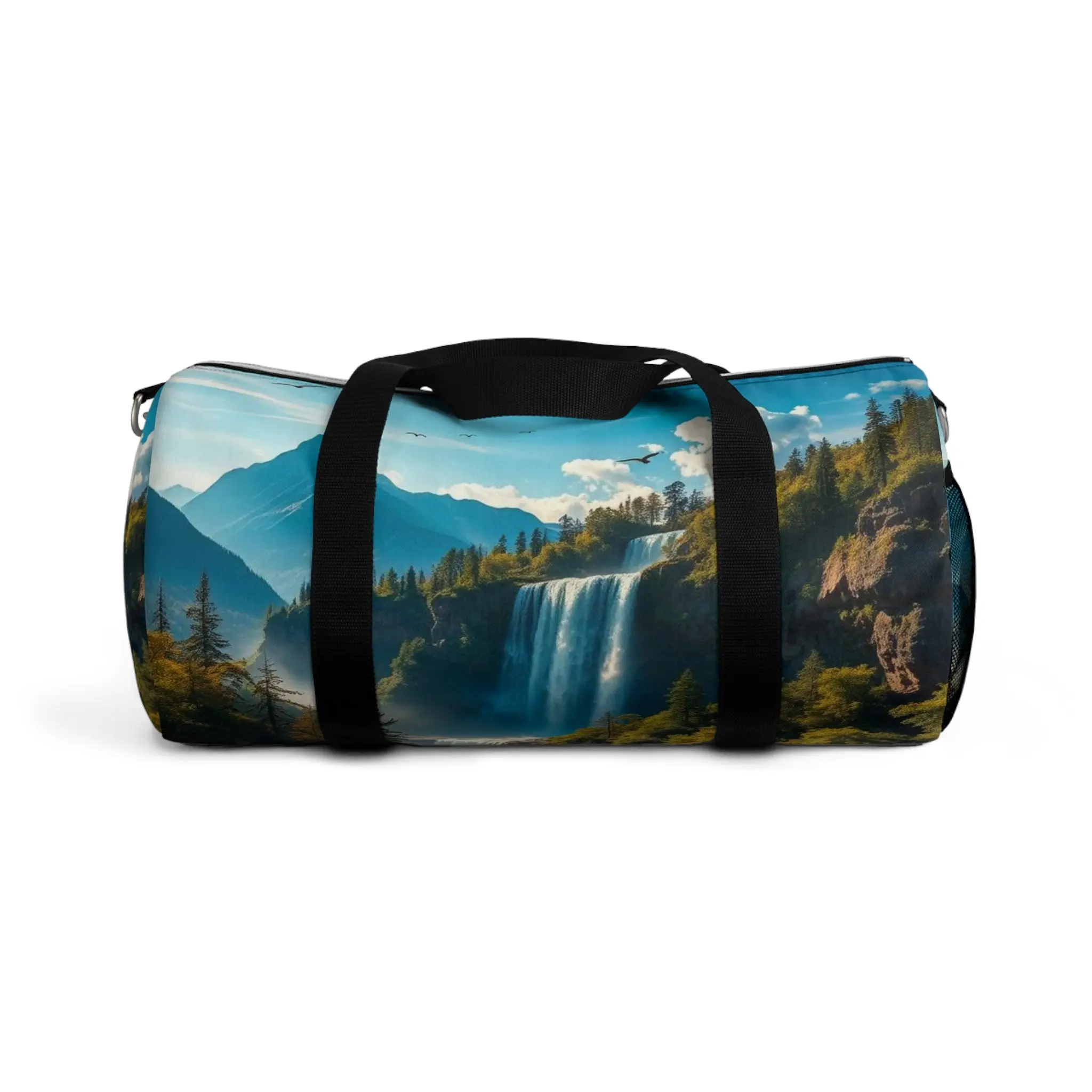 Scenic Waterfall Duffel Bag | Nature Travel & Gym Bag
