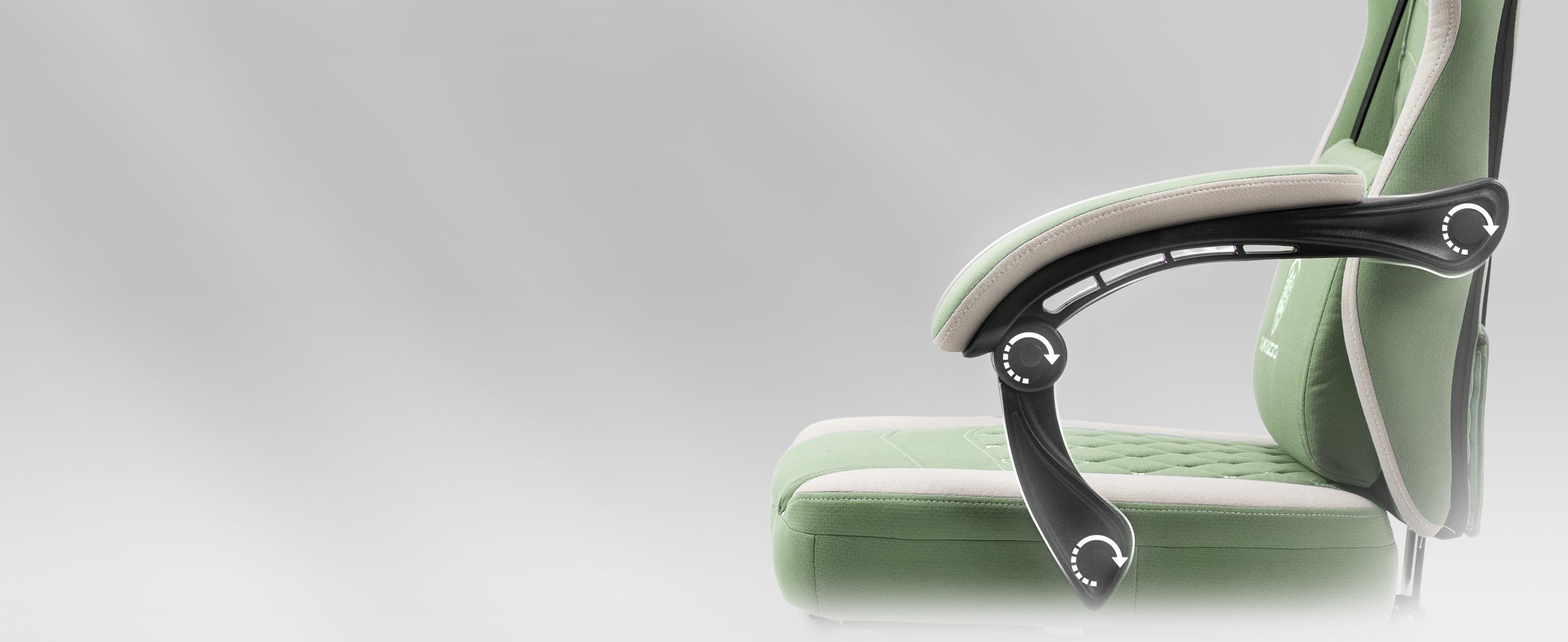 Dowinx Gaming Chair Breathable Fabric Game Chair with Gel Pad and Storage Bag, Comfortable Gamer Chair with Pocket Spring Cushion, Ergonomic Computer Chair with Footrest