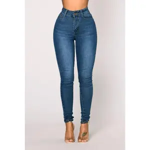 Ultra High Waist Stretch Hip Lift Denim Skinny Pants Jean Womenswear
