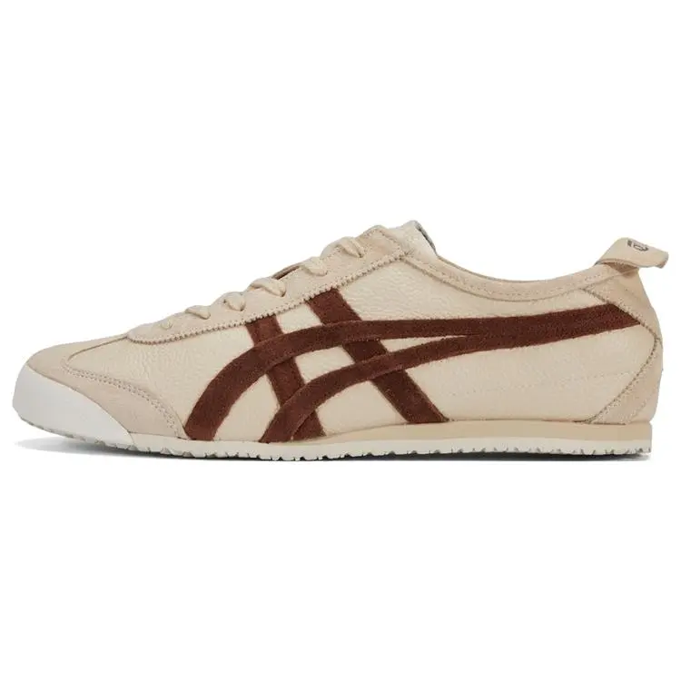 Onitsuka Tiger Mexico 66 Beige Suede Brown Retro Versatile Low Top Sneakers Unisex 1183B391-251