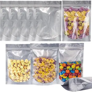 50-Pack 3.5g Smell Proof Mylar Bags – Resealable, Tear-Resistant, Odor Lock Zip Baggies for Food Storage, Parties and More!