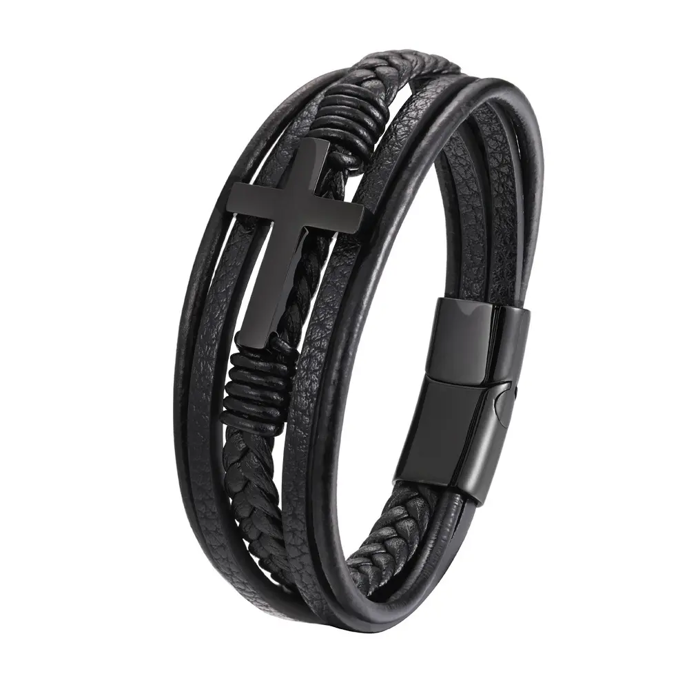 Black leather accessories