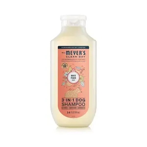 MRS. MEYER'S Clean Day 3 in 1 Dog Shampoo, White Peach Scent, 14oz