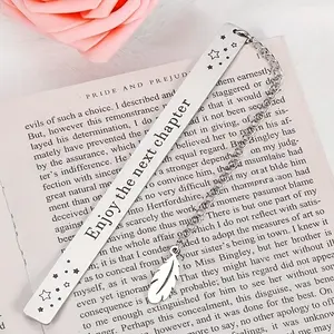 Elegant Stainless Steel Bookmark, Perfect Graduation Gift, Ideal Reader Choice, Birthday Present for Friends and Family