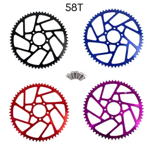 KKE Upgrade 58T Rear Sprocket for Sur-Ron Light Bee X 2019-2024 & Rawrr Mantis X 2024 - 2025 Talaria MX3 MX4 Segway X160 X260 CNC-Machined Aluminum Durable Replacement Part