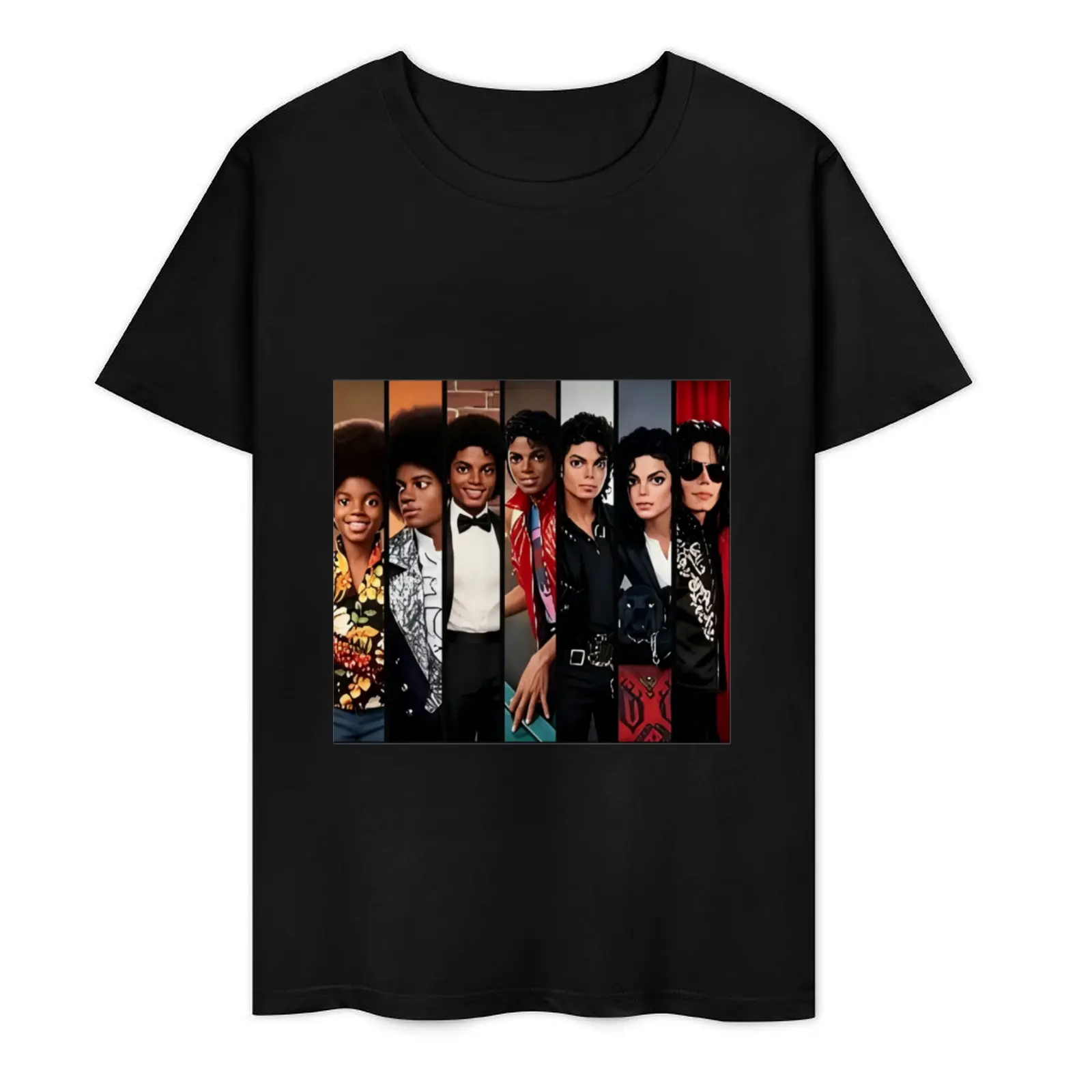 [100% Cotton] Fashion Statement T-Shirt Michael Jackson Evolution Design Summer Wear Gift For Music Lovers # Michael Jackson # Jaafar Jackson # biopic # music legend