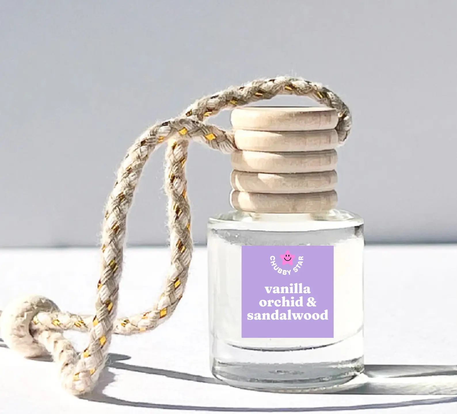 Vanilla Orchid Sandalwood Scented Car Freshener - Floral, Woody, Gourmand Aroma