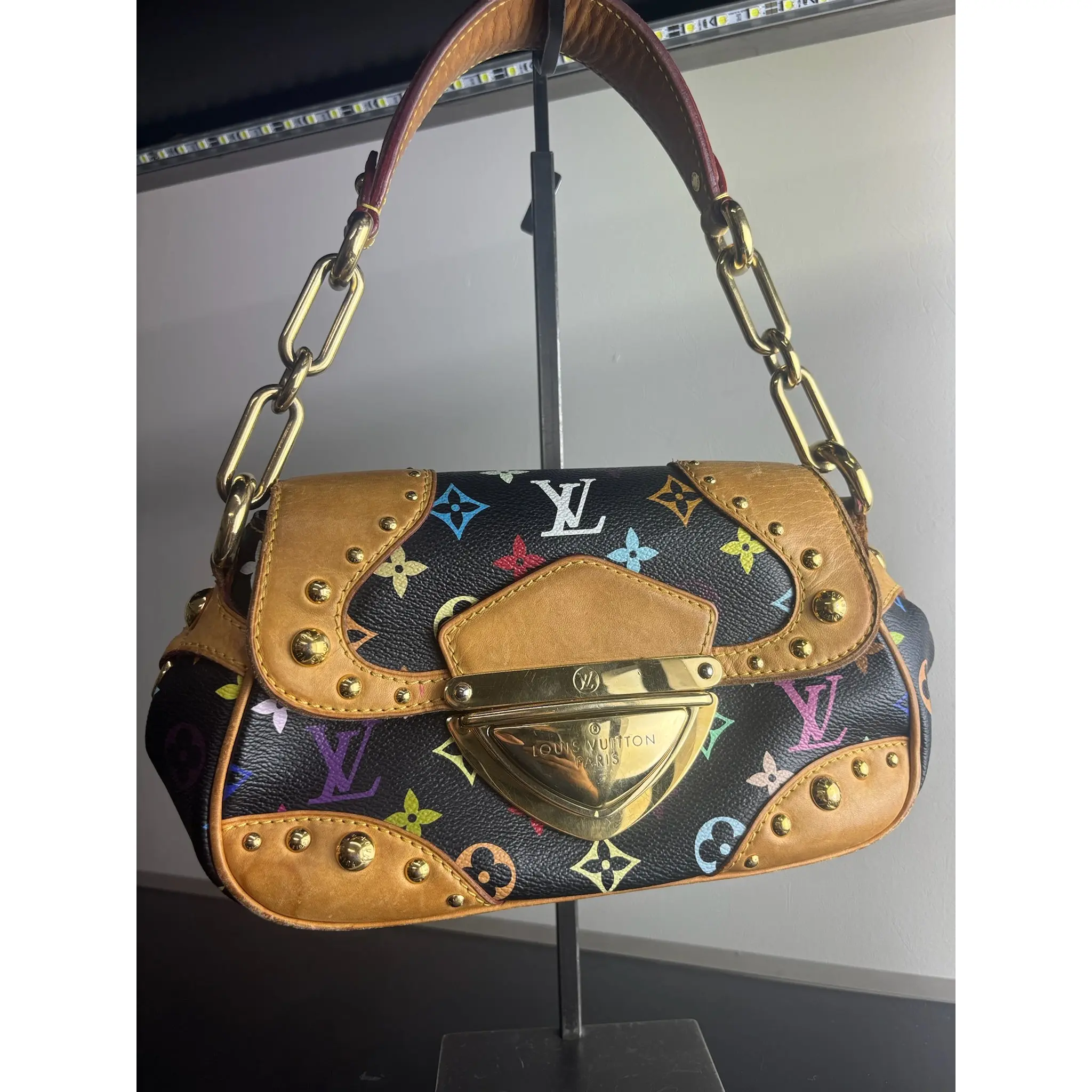 Pre-owned Canvas Shoulder Bags Louis Vuitton Murakami Marilyn