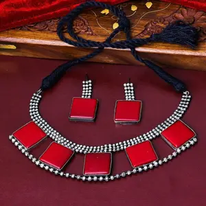 Oxidised Choker Necklace Set for Women - Perfect for Any Occasion
