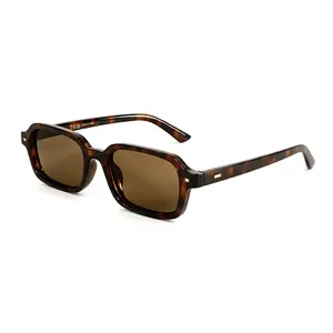 Retro Tortoiseshell Rectangle Sunglasses | 90s Y2K Vibe, UV400 Protection, Women’s Fashion Shades
