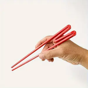 1 piece of reusable training chopsticks - durable plastic, solid pattern, quick helper for beginners and enthusiasts, catering service equipment, ideal choice for learning and practice