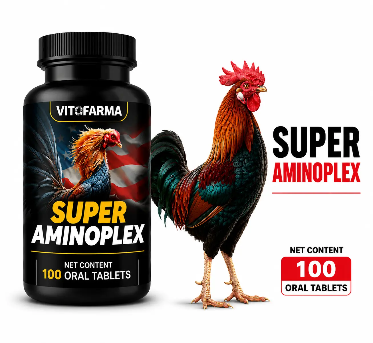 Vitofarma Super Aminoplex Bird Muscle Support | 100 Tablets