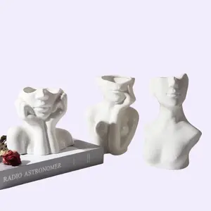 Human Body Shape Ceramic Vase Decor