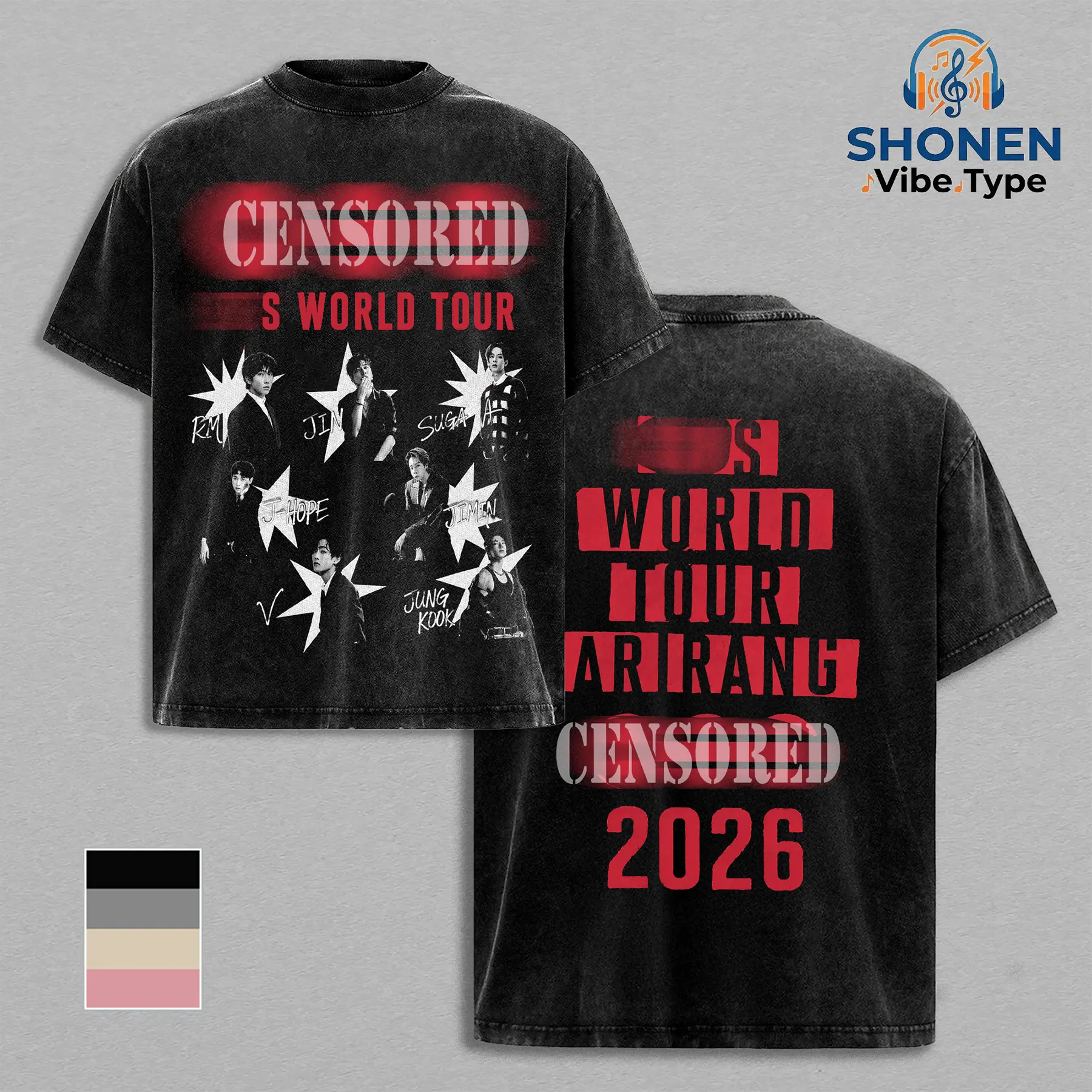 Collection Arirang World Tour 2026 Shirt, We Are Bulletproof Tee, RM Jin Suga Jhope Jimin V Jungkook Shirt, Bangtan Kpop TShirt, Kpop Fan Shirt, World Tour Shirt , Retro 90s Music Style, New Tour 2026 Gift For Fans Classic