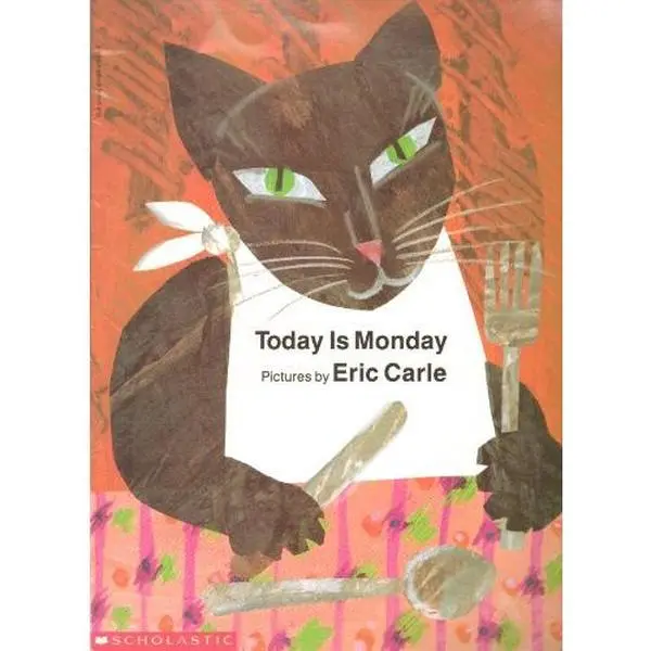 USED Book - Today is Monday by Illustrator-Eric Carle (Paperback) - english