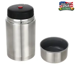 MS Food Jar Insulated Food Storage Container, Stainless Steel, 27oz, Perfect for School Lunches and Activities to Keep Meals Hot or Cold