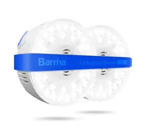 Barrina Orbgrow OG09 Puck LED Grow Light, 5000K 18W(2 x 9W), Full Spectrum, Magnetic & Linkable, 2 Packs