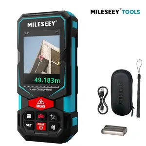 Mileseey S7 Professional Laser Rangefinder Tool - 2.4-inch Color Backlit Display, Camera Targeting, Rechargeable, Angle Sensor, Auto Shutoff, IP65 Rated, Switchable M/Ft/In Distance Units for Outdoor Measuring