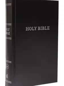 Large Print Red Letter Comfort Print KJV Pew Bible, Hardcover, Black, King James Version Holy Bible