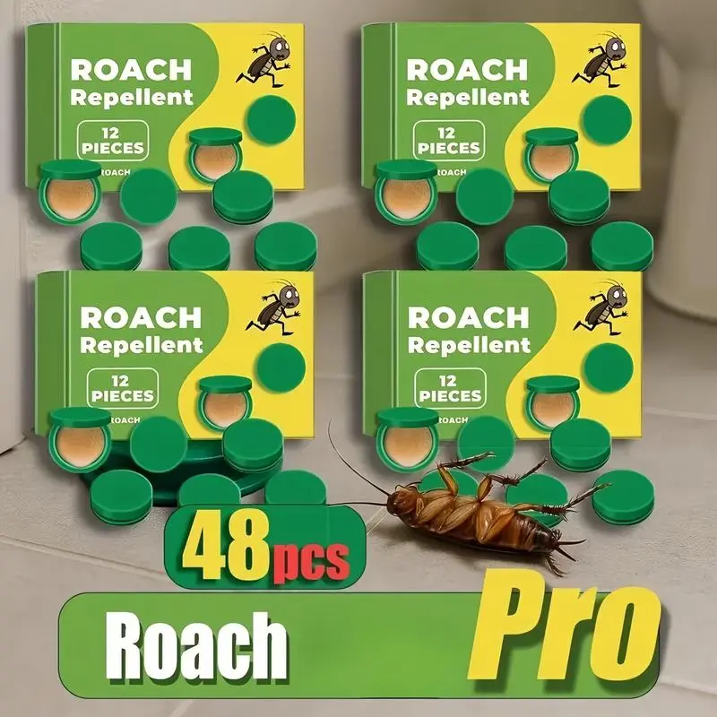 Quick-Action Gel Cockroach Repellent Bait Kit - 48pcs (12pcs per Box), Indoor Bug Killer, Multi-Surface Pest Control, Home Cockroach Solution, Bug Killer Indoor