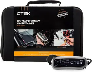 CTEK 40-515 MXS 5.0 Fully Automatic 4.3 amp Battery Charger with Indicator Eyelet and Connect Clamp | Father's Day Gift