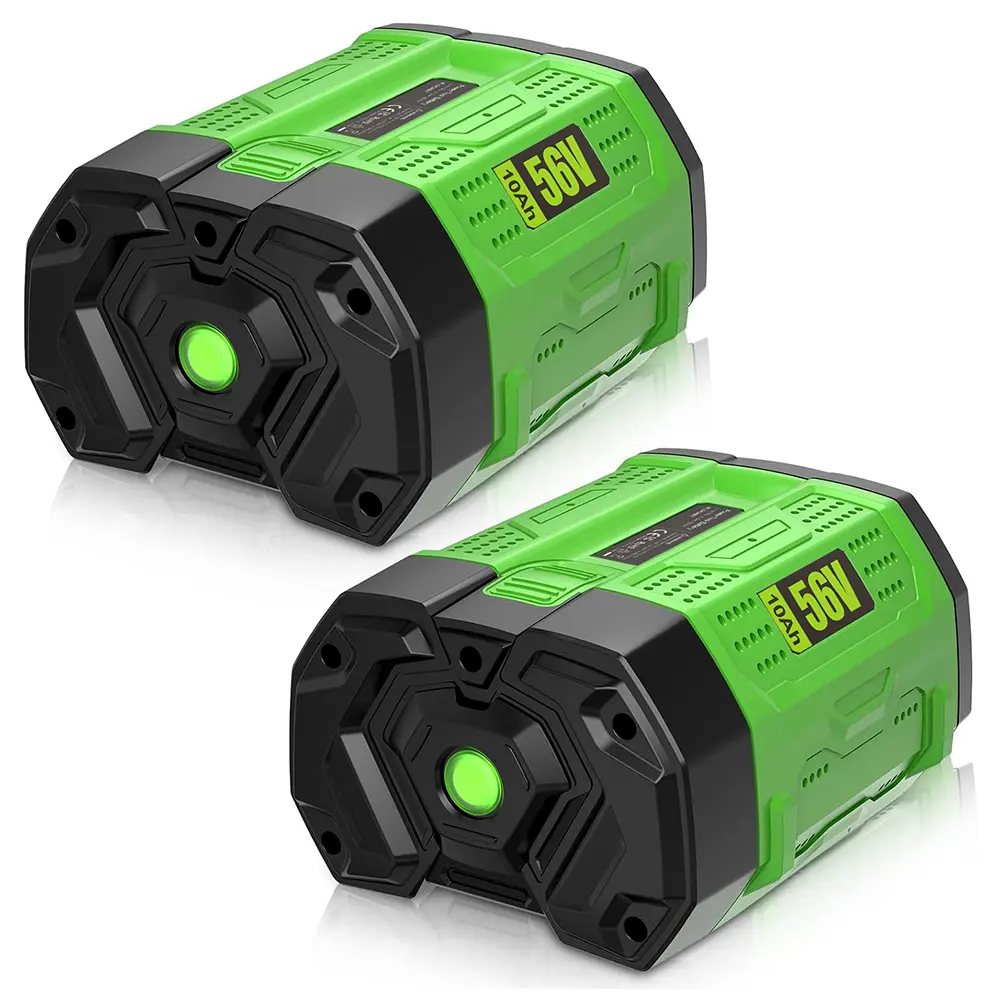 2 Batteries 10000mAh Replacement Lithium Battery for EGO 56V Power+ Tools, Compatible with Models BA2800, BA4200, BA4200T, CS1604, CS1804, CS1403, HT2400, LB6504, LB5804, LB6500, LB4800, PH1400