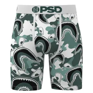 PSD Mens Warface Oxi Shark Boxer Brief - Standard Length 7 Inch Inseam, Soft and Breathable Poly Blend Fabric