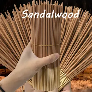 Handmade Sandalwood Scented Sticks, Woody Aroma, 22.0 Cm, 44/144/344 Pcs, Yoga & Meditation, Purify Mind, Eliminate Negative Energy, Travel-Friendly